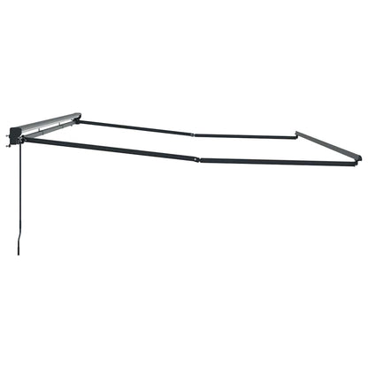 Awning Frame Manual Adjustable Anthracite 4.5 x 3 m Steel