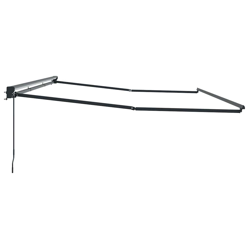 Awning Frame Retractable Anthracite 5 x 3 m Powder-coated Steel