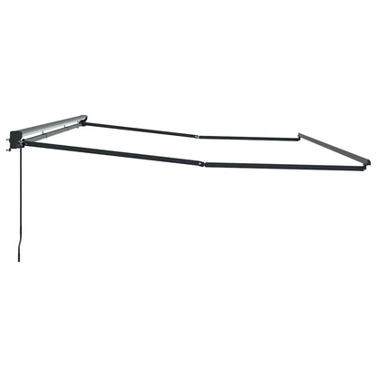 Awning Frame Retractable Anthracite 5 x 3 m Powder-coated Steel