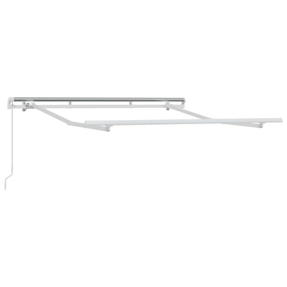 Awning Frame Retractable Manual White 2.5 x 2 m Metal