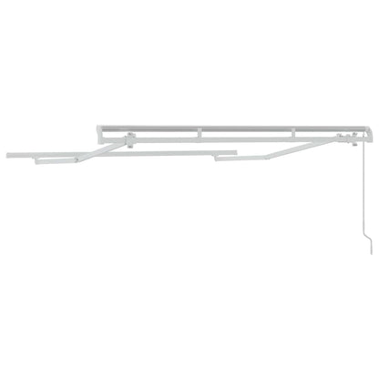 Awning Frame Retractable Manual White 2.5 x 2 m Metal