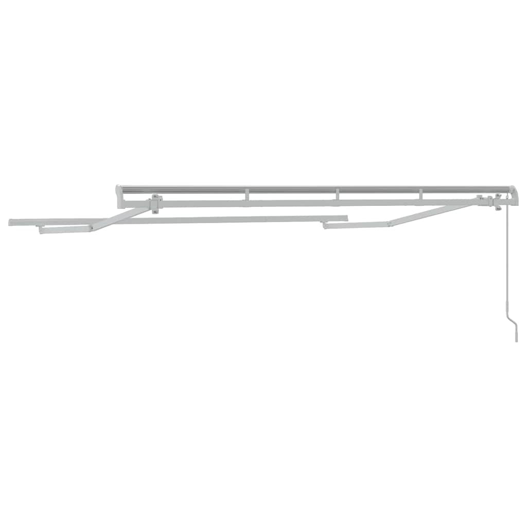 Awning Frame Retractable Manual White 3 x 2 m Metal