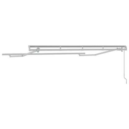 Awning Frame Retractable Manual White 3 x 2 m Metal