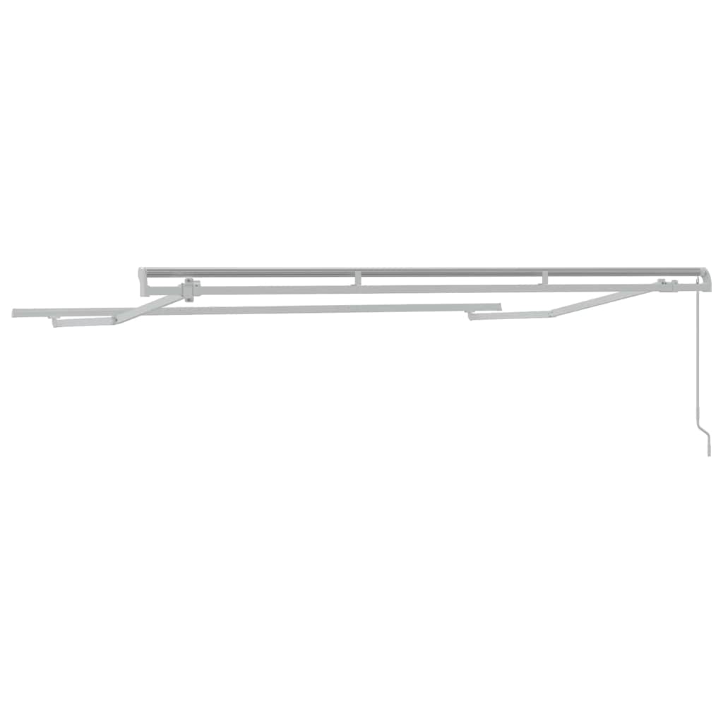 Awning Frame Retractable Manual White 3.5 x 2 m Metal