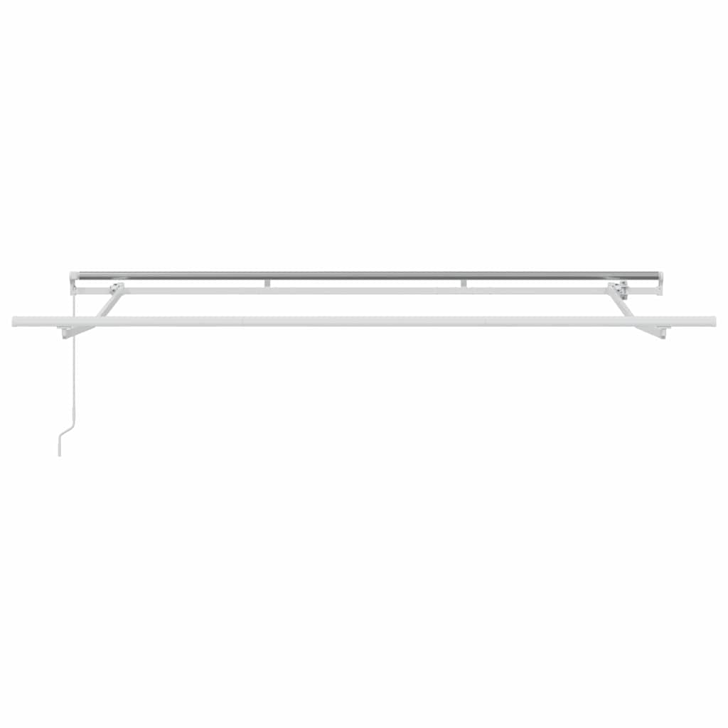 Awning Frame Retractable Manual White 3.5 x 2 m Metal