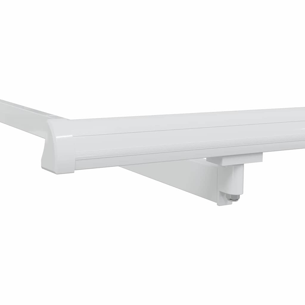 Awning Frame Retractable Manual White 4 x 2 m Metal