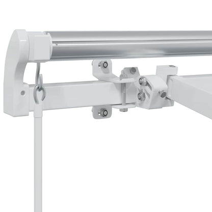 Awning Frame Retractable Manual White 4 x 2 m Metal