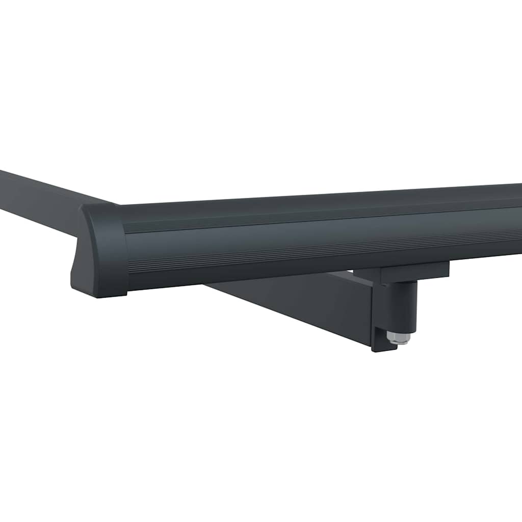 Awning Frame Retractable Manual Anthracite 2.5 x 2 m Metal