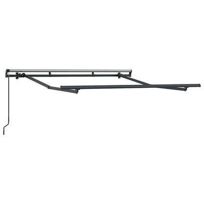 Awning Frame Retractable Manual Anthracite 2.5 x 2 m Metal