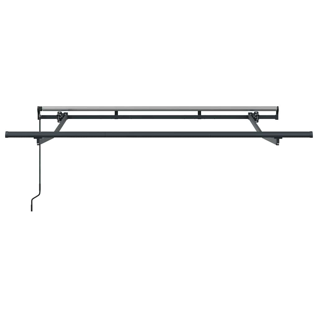 Awning Frame Retractable Manual Anthracite 2.5 x 2 m Metal