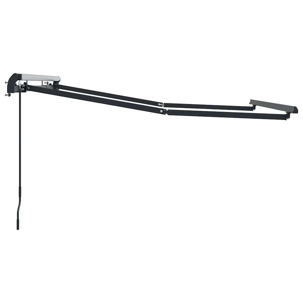 Awning Frame Retractable Manual Anthracite 2.5 x 2 m Metal