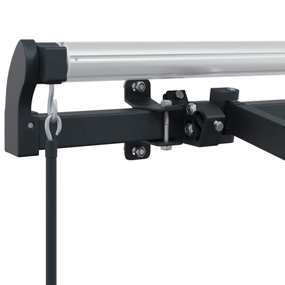 Awning Frame Retractable Manual Anthracite 3 x 2 m Metal