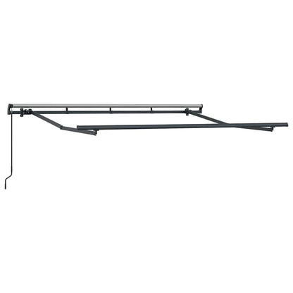 Awning Frame Retractable Manual Anthracite 3 x 2 m Metal