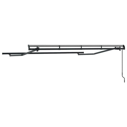 Awning Frame Retractable Manual Anthracite 3 x 2 m Metal