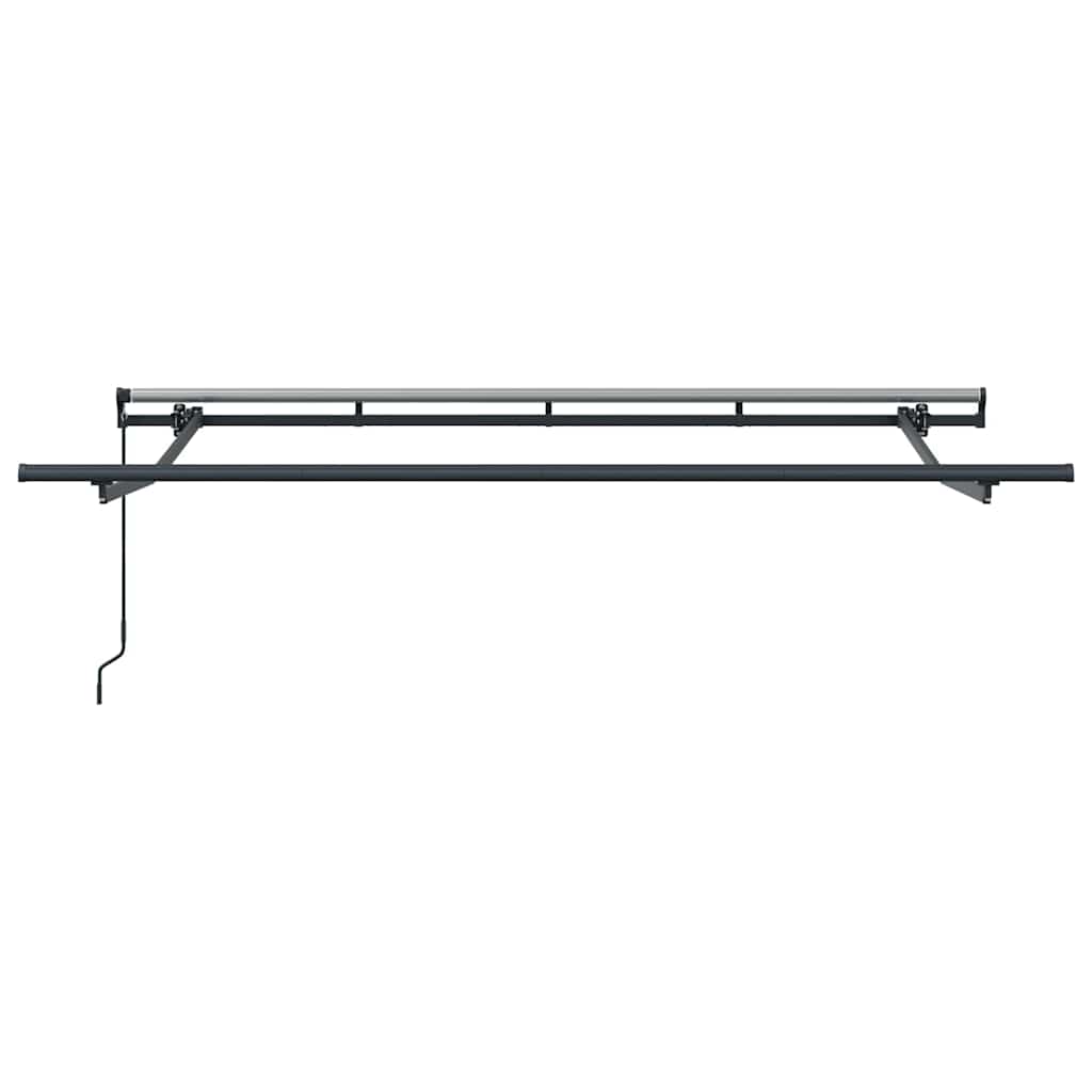 Awning Frame Retractable Manual Anthracite 3 x 2 m Metal