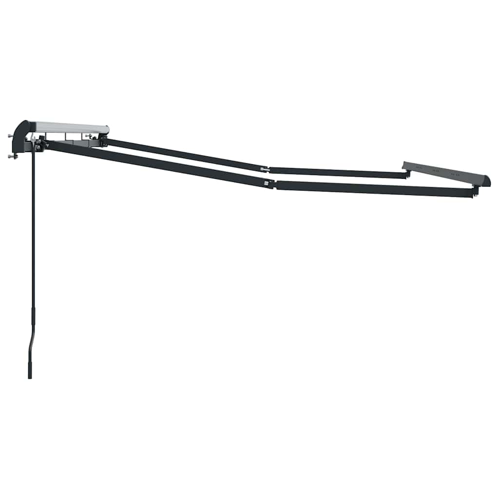 Awning Frame Retractable Manual Anthracite 3 x 2 m Metal
