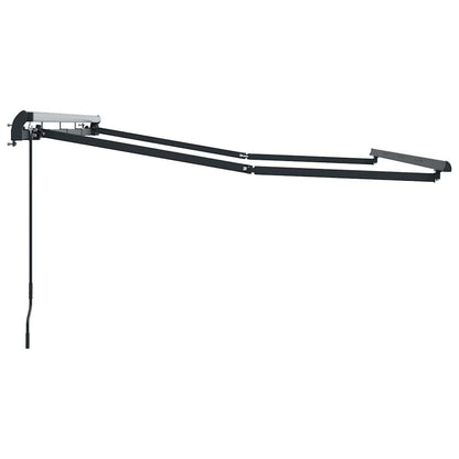 Awning Frame Retractable Manual Anthracite 3 x 2 m Metal