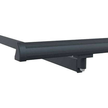 Awning Frame Retractable Manual Anthracite 3.5 x 2 m Metal
