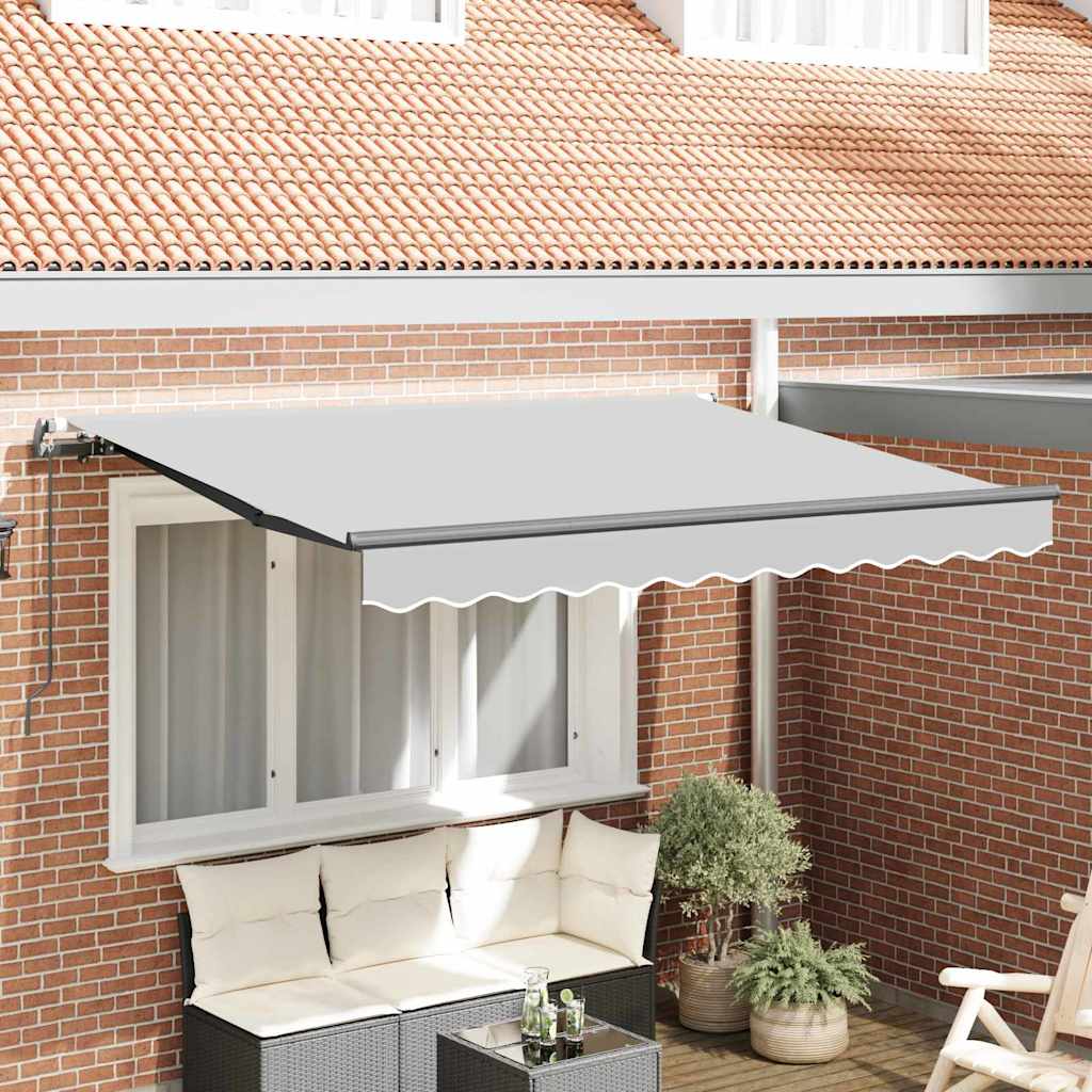 Awning Frame Retractable Manual Anthracite 3.5 x 2 m Metal