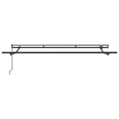 Awning Frame Retractable Manual Anthracite 3.5 x 2 m Metal