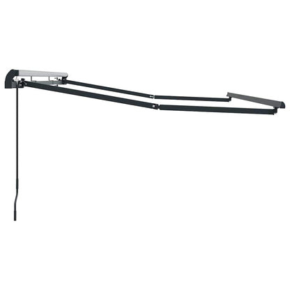 Awning Frame Retractable Manual Anthracite 3.5 x 2 m Metal