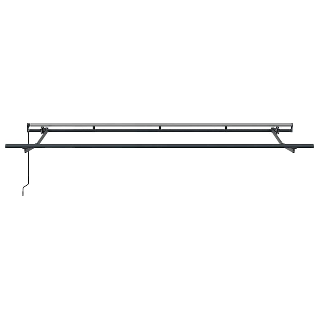 Awning Frame Retractable Manual Anthracite 4 x 2 m Metal