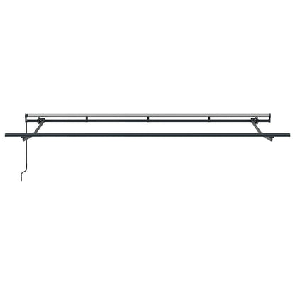 Awning Frame Retractable Manual Anthracite 4 x 2 m Metal