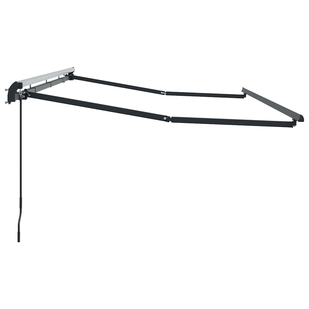 Awning Frame Retractable Manual Anthracite 4 x 2 m Metal