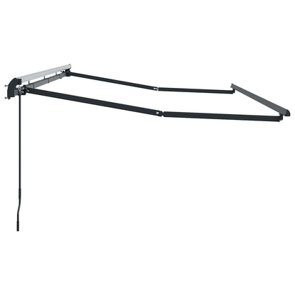 Awning Frame Retractable Manual Anthracite 4 x 2 m Metal