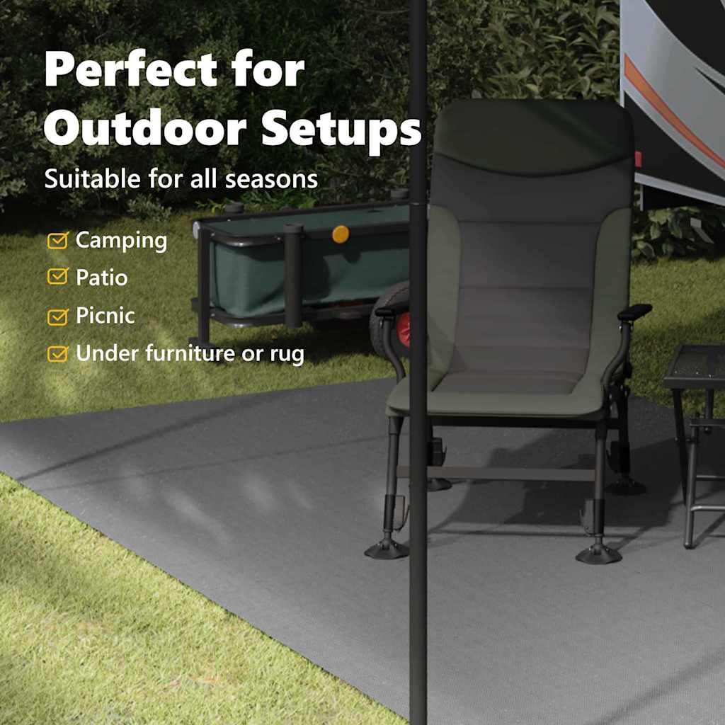 Tent Carpet Anthracite 500 x 350 cm Polyester