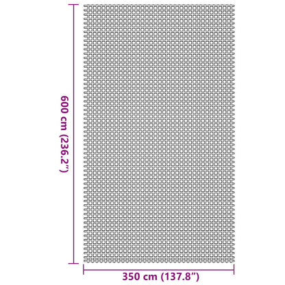 Tent Carpet Anthracite 600 x 350 cm Polyester