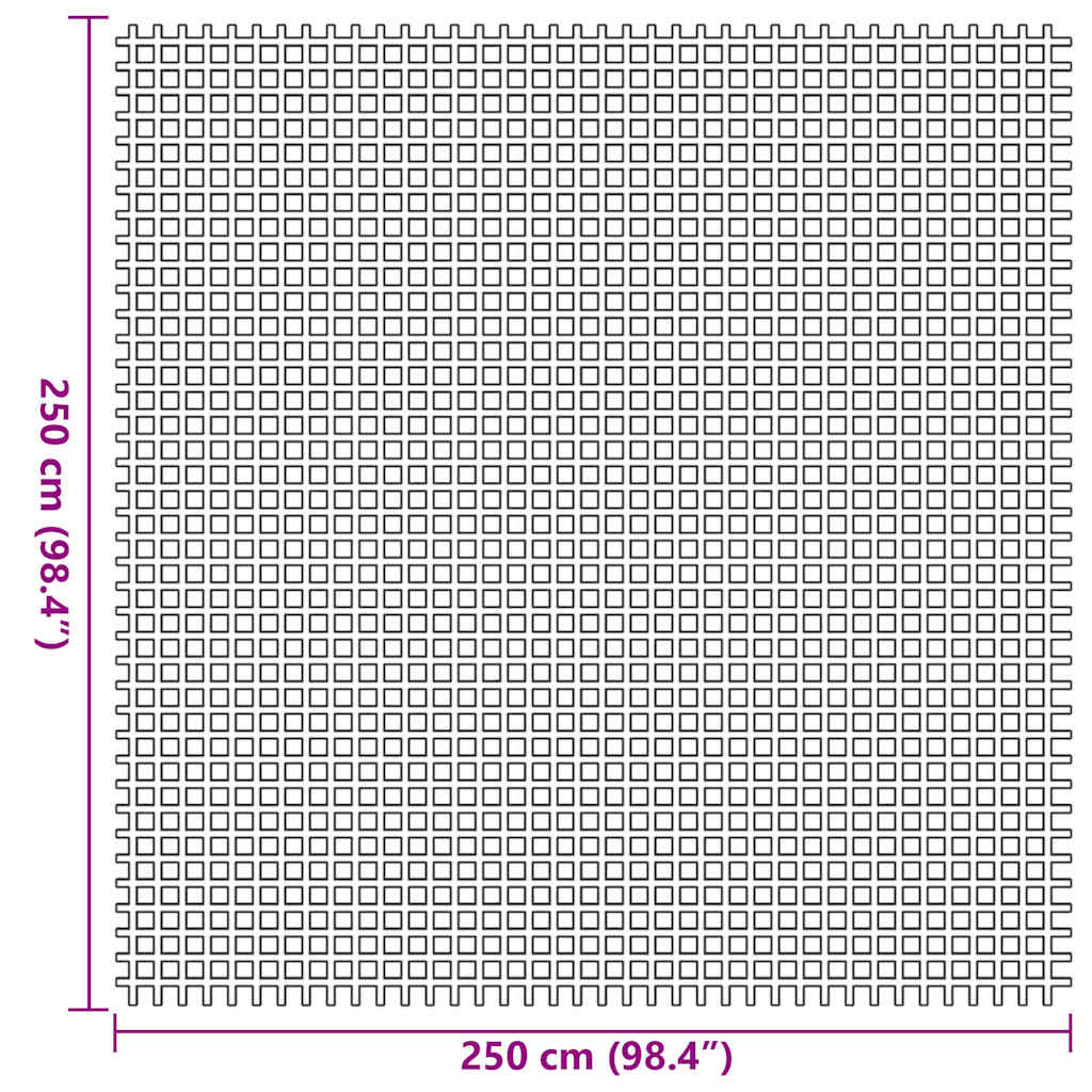 Tent Carpet Blue 250 x 250 cm Polyester