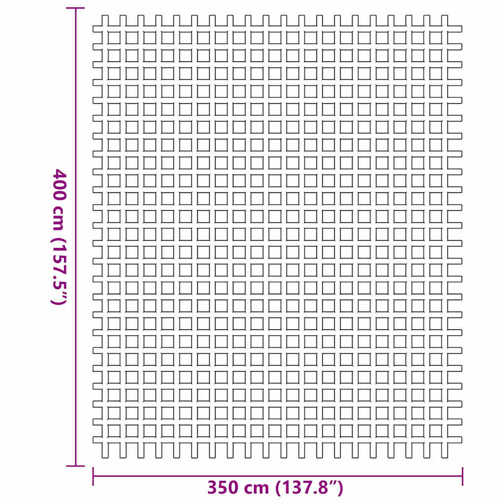Tent Carpet Blue 400 x 350 cm Polyester