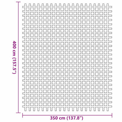 Tent Carpet Blue 400 x 350 cm Polyester