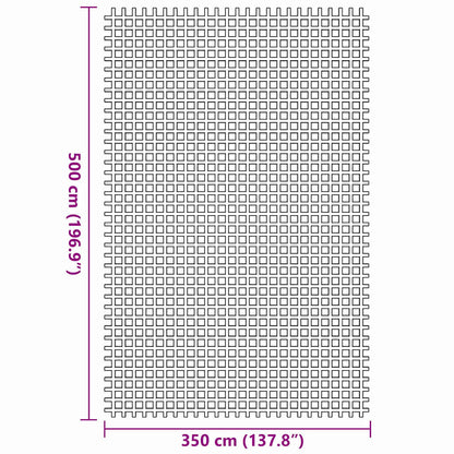 Tent Carpet Blue 500 x 350 cm Polyester