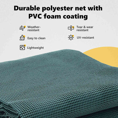 Tent Carpet Green 400 x 350 cm Polyester