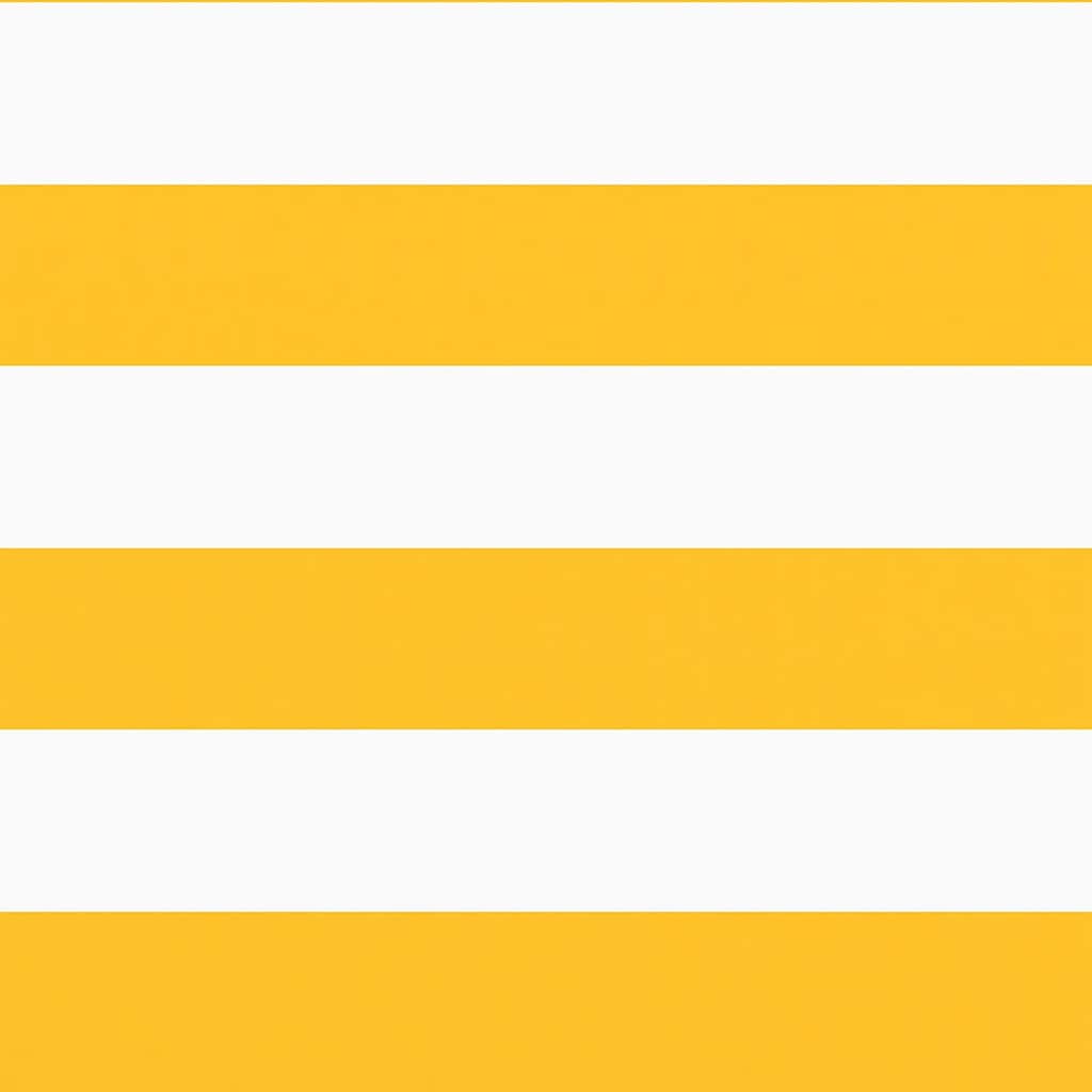 Balcony Screen Yellow and White Stripe 75x800 cm