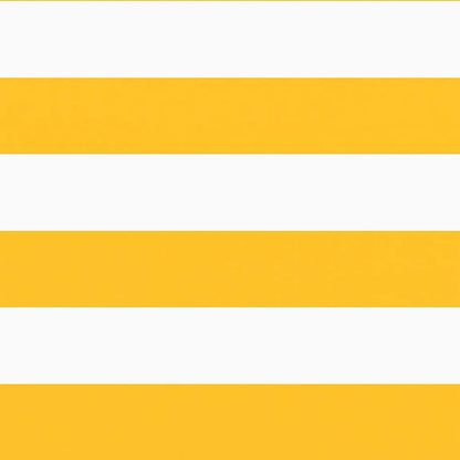 Balcony Screen Yellow and White Stripe 75x800 cm