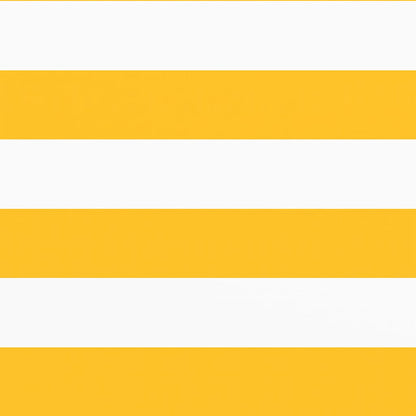 Balcony Screen Yellow and White Stripe 75x1000 cm