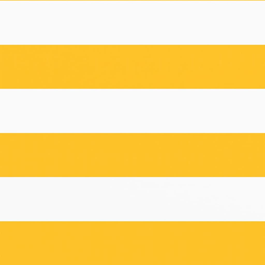 Balcony Screen Yellow and White Stripe 90x800 cm