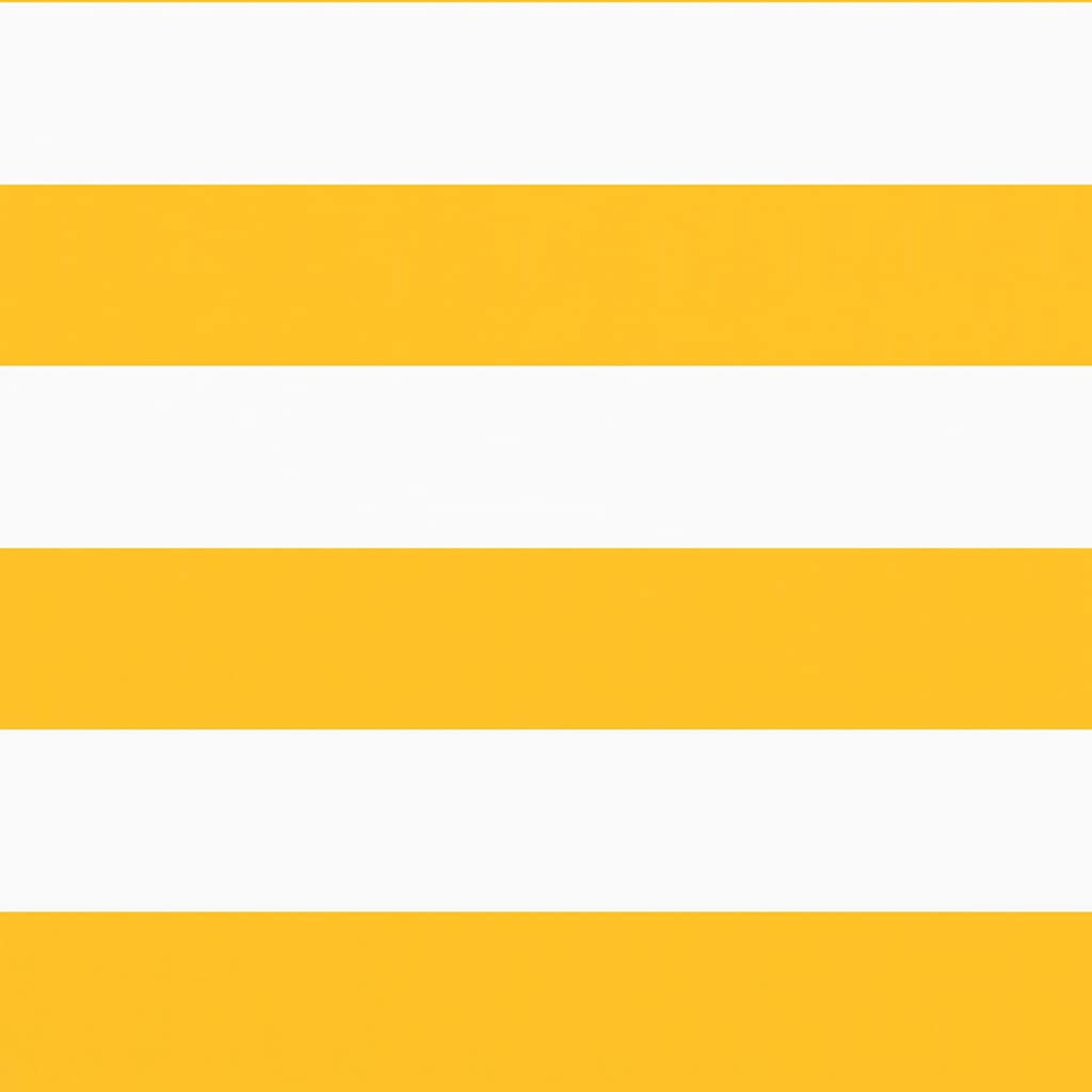 Balcony Screen Yellow and White Stripe 120x1000 cm