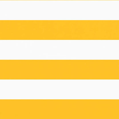 Balcony Screen Yellow and White Stripe 120x1000 cm