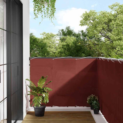 Balcony Screen Terracotta 120x800 cm 100% Polyester Oxford