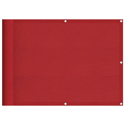 Balcony Screen Red 75x1000 cm 100% Polyester Oxford