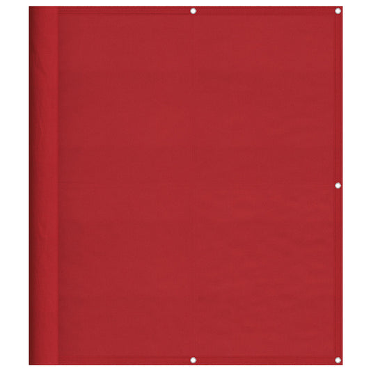 Balcony Screen Red 120x1000 cm 100% Polyester Oxford