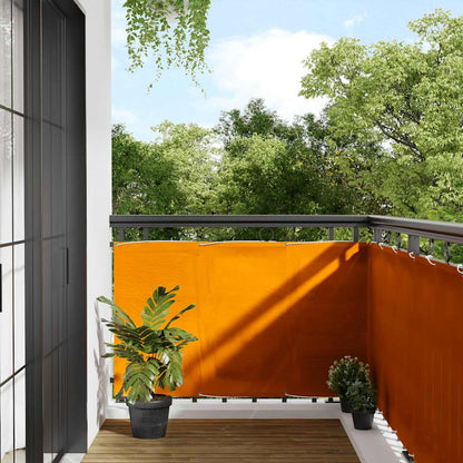 Balcony Screen Orange 90x800 cm 100% Polyester Oxford
