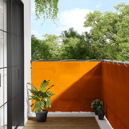 Balcony Screen Orange 120x800 cm 100% Polyester Oxford