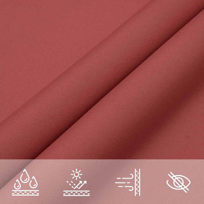 Sun Shade Sail Terracotta 7x5x5 m 100% Polyester Oxford