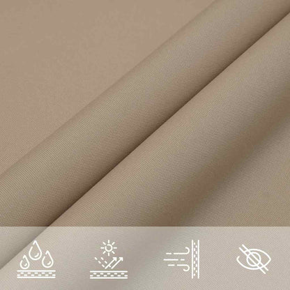 Sun Shade Sail Taupe 2x2x2 m 100% Polyester Oxford