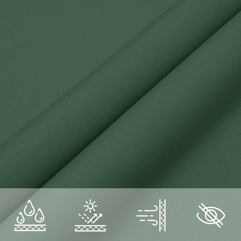Sun Shade Sail Dark Green 2x2x2 m 100% Polyester Oxford